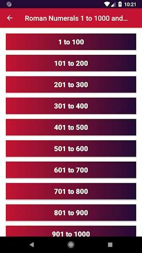 Roman Numerals 1 to 1000 and Converter screenshot 3