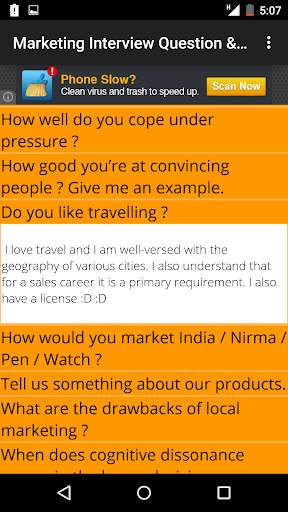 Marketing Interview Questions screenshot 1
