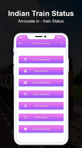 Live Rail Enquiry - PNR Status, Live Train Status screenshot 1