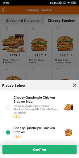 Burger King Singapore screenshot 8