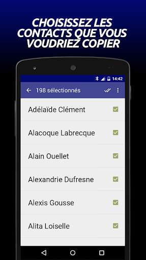 Transfer Contacts screenshot 2
