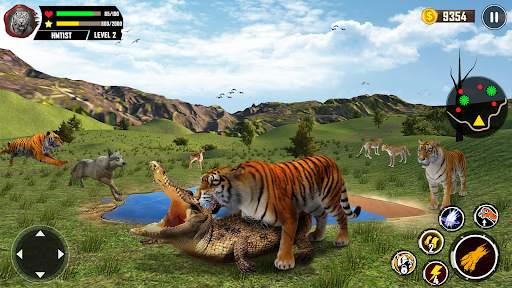 Wild Tiger Simulator 3D Games screenshot 2