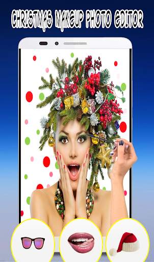 Chrsitmas Makeup Photo Editor:Christmas Stickers screenshot 2
