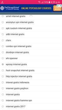 Internet Gratis Android screenshot 4