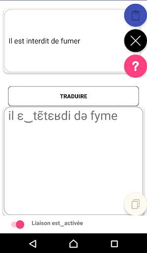 French phonetic transcription screenshot 1
