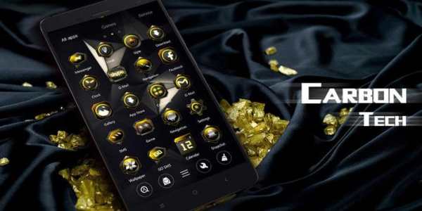 Carbon Tech Go Launcher Theme screenshot 5