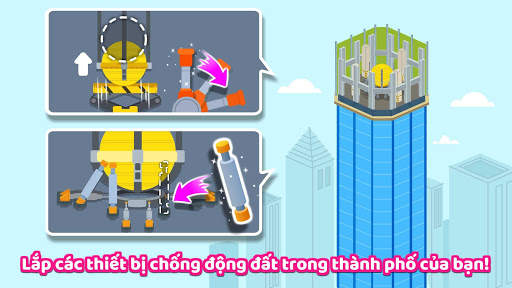 Công trình chống động đất của Bé Gấu Trúc screenshot 4