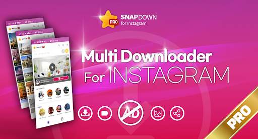 Downloader for Instagram : SnapDown Pro screenshot 1