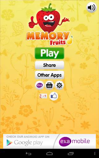 Fruits Games - Exercise Memory 9 تصوير الشاشة