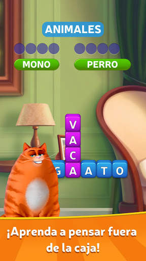 🔥Kitty Scramble: Pilas de palabras screenshot 1
