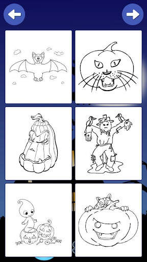 Halloween games coloring screenshot 2