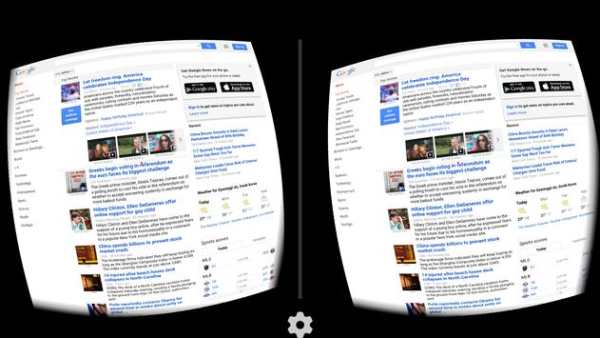 VR web browser demo screenshot 1