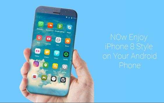 Launcher for iPhone 8 screenshot 1