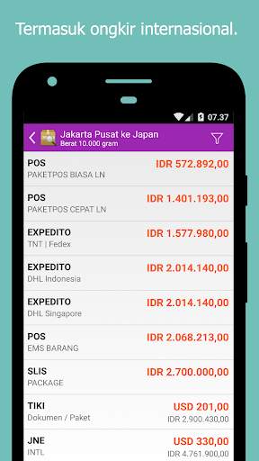 RajaOngkir: Cek Ongkos Kirim screenshot 3