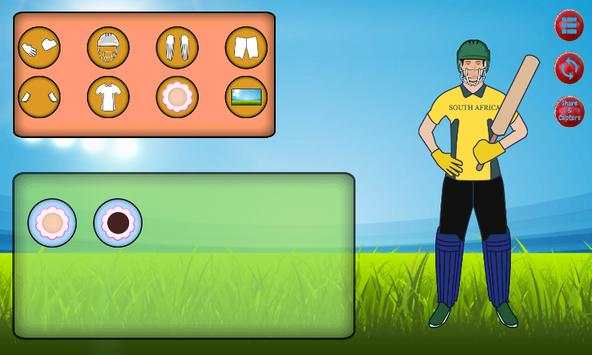 Cricket Dress Up screenshot 3