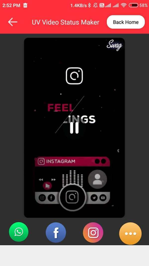 UV Video Status Maker 6 تصوير الشاشة