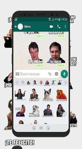Memes con Frases Stickers en español para WhatsApp screenshot 5