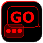 GO SMS Theme Messages Red icon