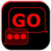 GO SMS Theme Messages Red 1.0