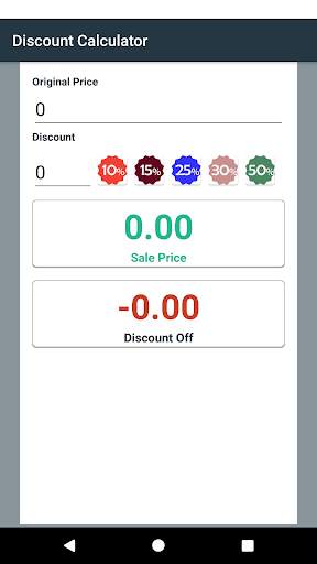 Discount Calculator screenshot 1