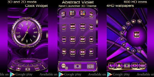Free Abstract Violet Go Keyboard theme screenshot 4