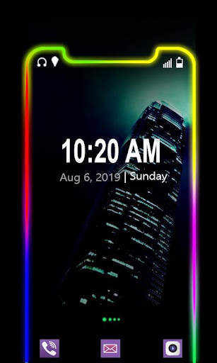 Border Light Mobile Theme 2020 screenshot 1