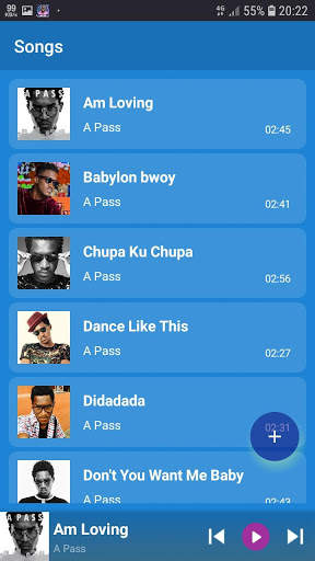 A Pass songs, offline screenshot 4