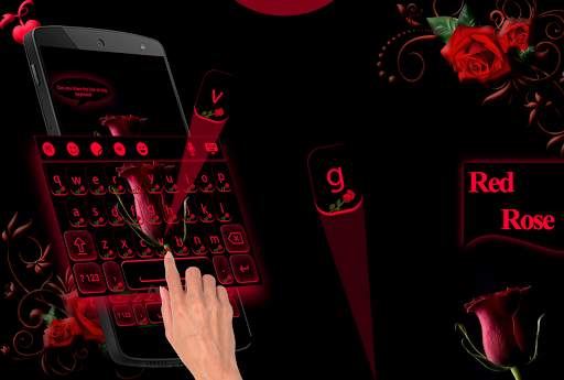 Red Rose keyboard Theme screenshot 1