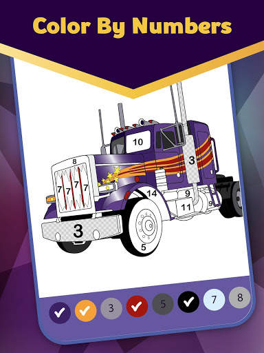 Super Duper - Cars Coloring by Numbers स्क्रीनशॉट 1