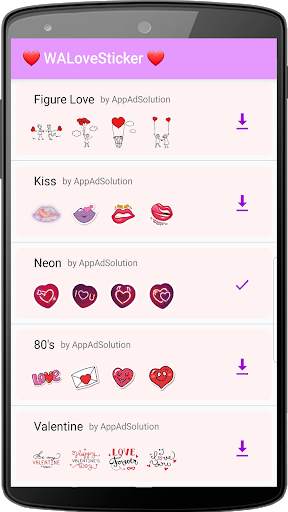 ❤ WALoveSticker ❤ WAStickerApps of Love screenshot 1