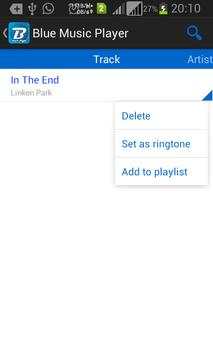 Blue Music Player screenshot 7