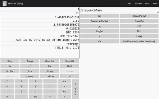 Programmable RPN Calc (Free) скриншот 1