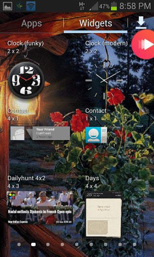 Flowers In Night LWP screenshot 3