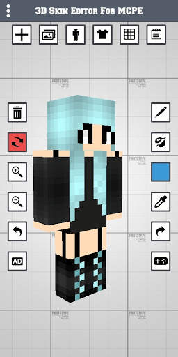 3D Skin Editor for Minecraft MCPE screenshot 1