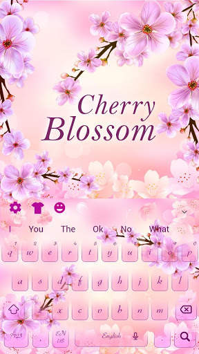 Spring Cherry Blossom Keyboard Theme screenshot 4