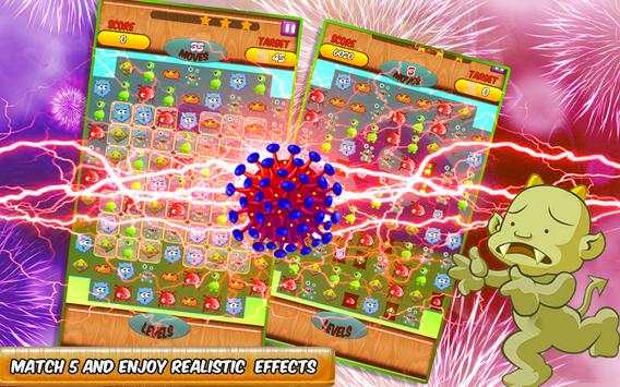 Sweet Germ Crush: Match 3 Game screenshot 1