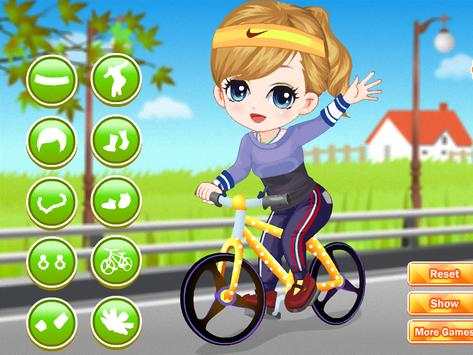 The little girl learn bicycle screenshot 2