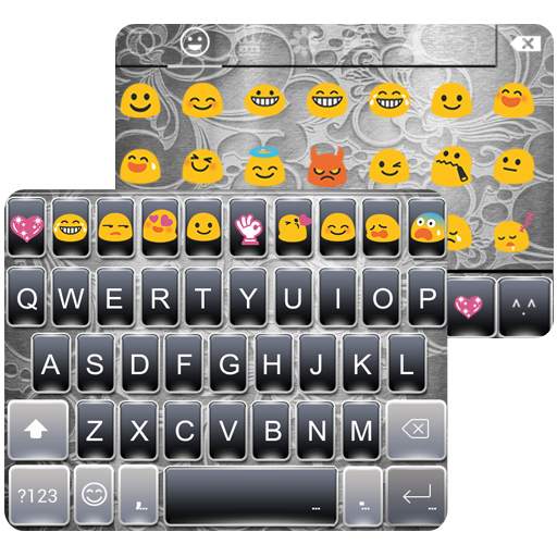 Gray Story Emoji Keyboard Skin 1.1.5