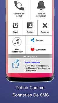Sonneries SMS Gratuites 3 تصوير الشاشة