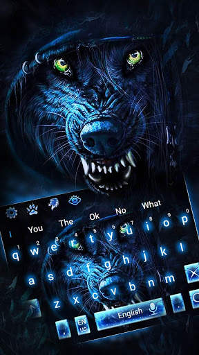 Black Ice Wolf Keyboard screenshot 1