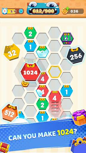 Cat Cell Connect - Merge Number Hexa Blocks screenshot 6