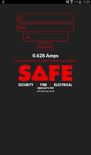Fire Alarm Battery Load Test Calculator screenshot 3