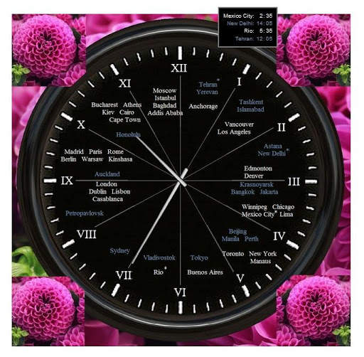 12-hour world clock screenshot 21
