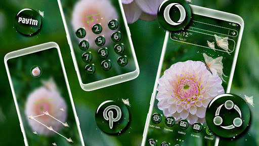 White Dahlia Launcher Theme screenshot 3