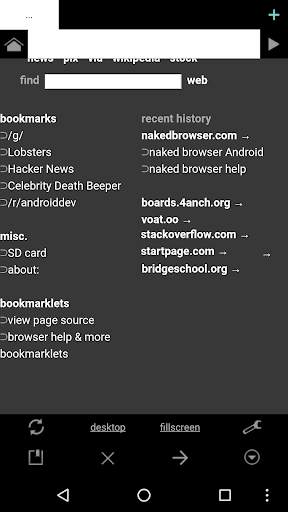 Naked Browser web browser स्क्रीनशॉट 1