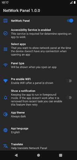 NetWork Panel - WiFi auto connect screenshot 2