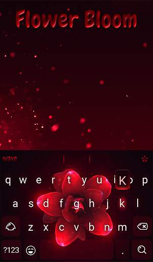 Flower Bloom Animated Keyboard   Live Wallpaper screenshot 2