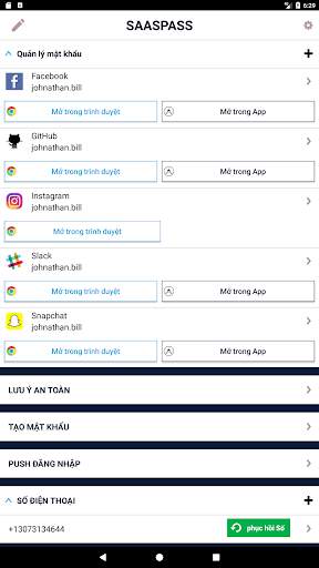 SAASPASS quản lý mật khẩu & Au screenshot 14