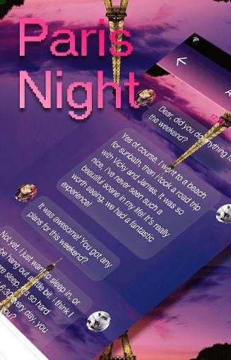 Paris Night Keyboard -Emoji स्क्रीनशॉट 5
