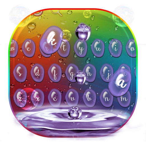 Rainbow Raindrop Keyboard Theme icon